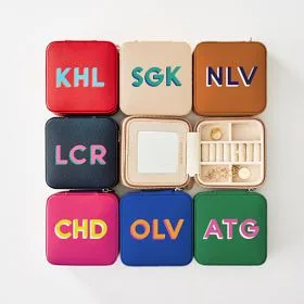 15. Personalized Leatherette Jewelry Travel Case — Mark & Graham Style Keepsake