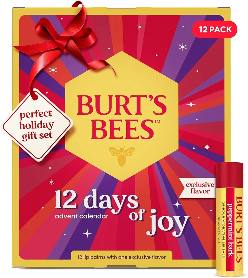 5. Burt's Bees Holiday Lip Balm Advent Calendar (12 Balms)