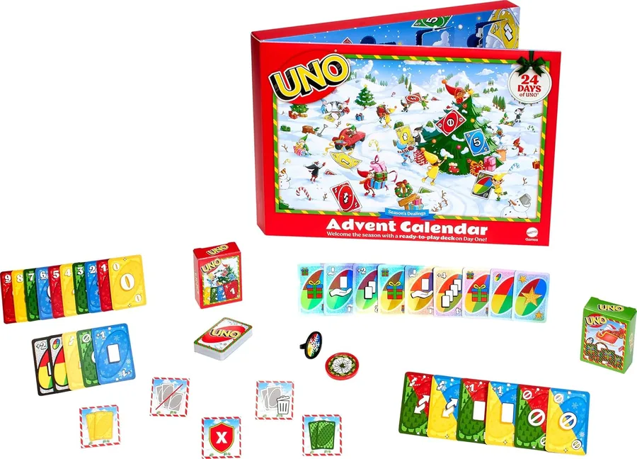 16. UNO Advent Calendar by Mattel Games (24 Days)