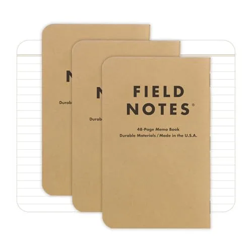 3. Field Notes Original Kraft Memo Book (3‑Pack)