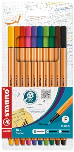 9. Stabilo Point 88 Fineliner 10‑Color Set