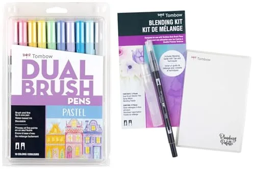8. Tombow Dual Brush Pen Set — Pastel 10‑Pack