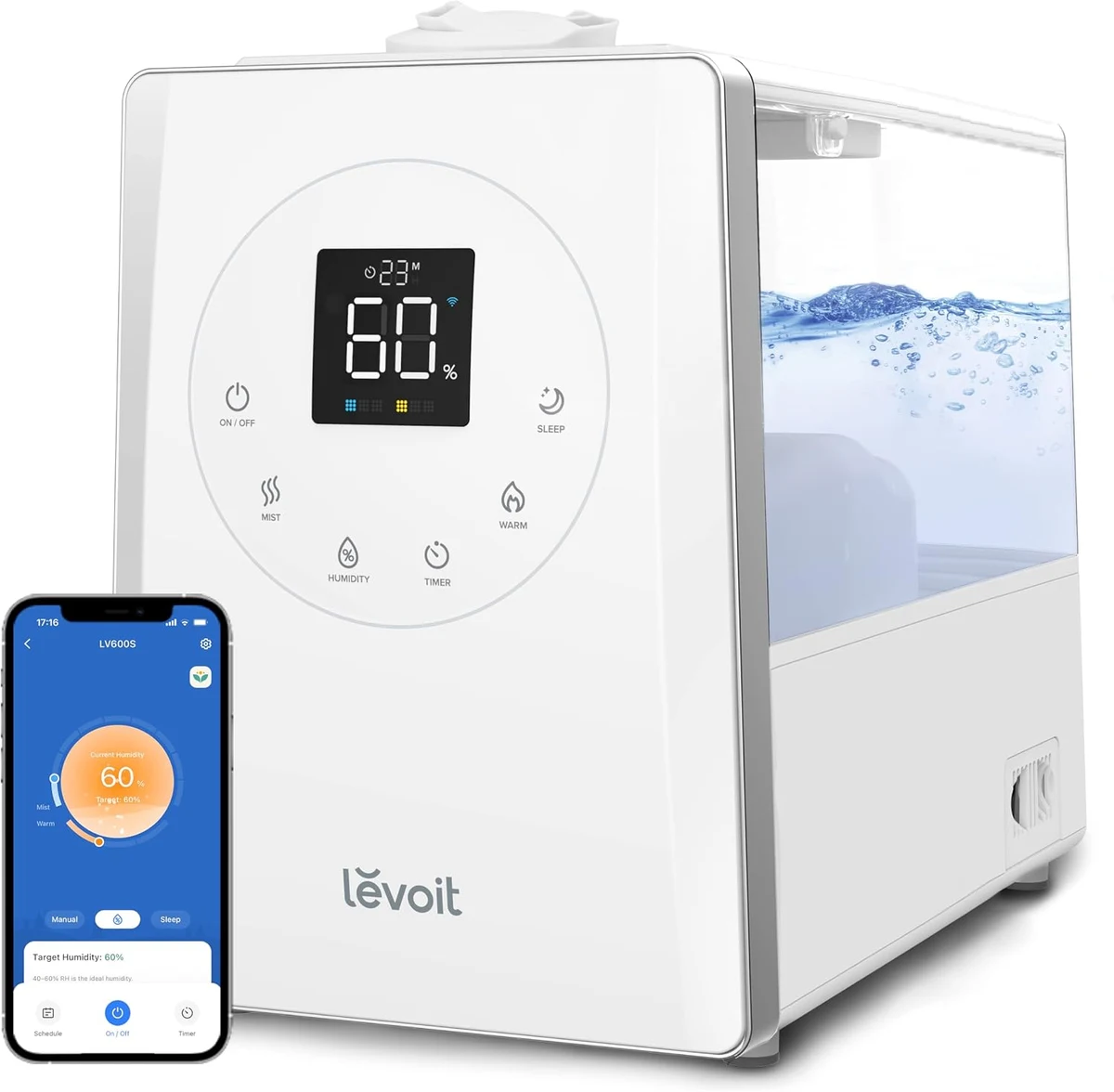 14. Levoit LV600S Smart Warm & Cool Mist Humidifier