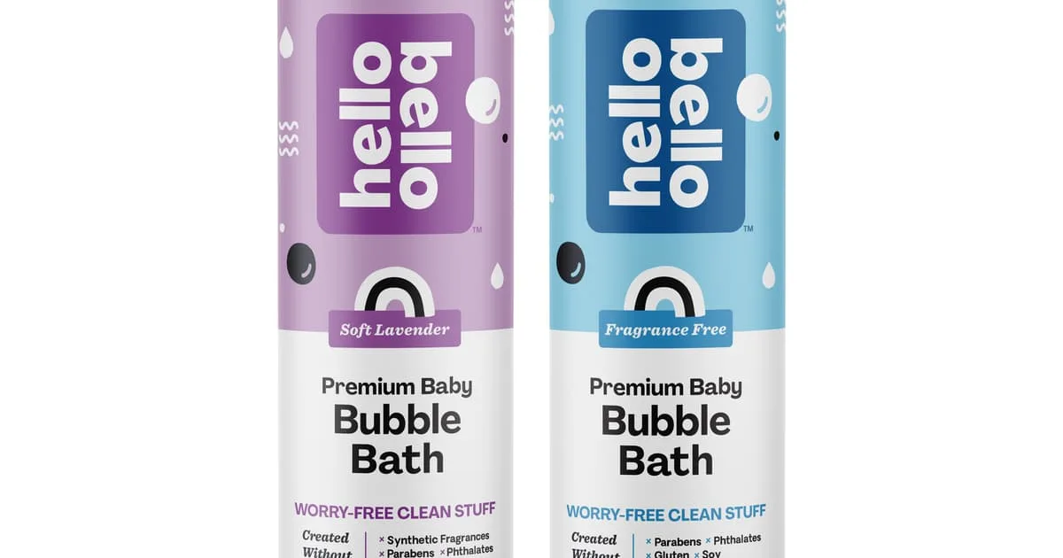 17. Hello Bello Bubble Bath Gentle Foaming Wash