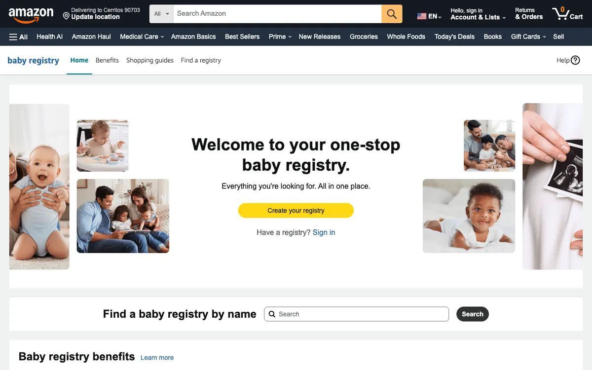 Amazon Baby Registry