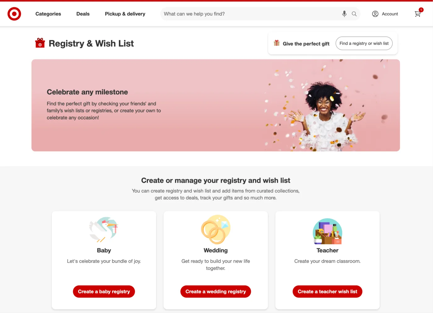 Target Baby Registry