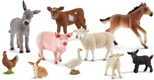 16. Schleich Wildlife Starter Set (durable animal figures)