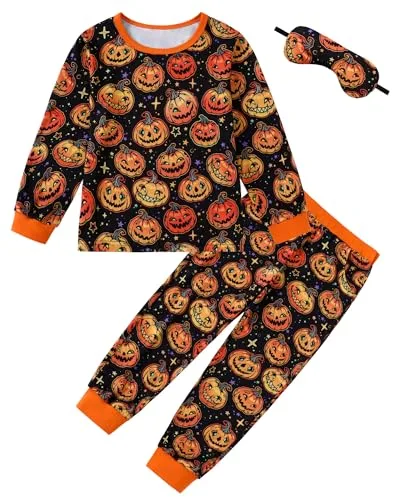 7. Kids Halloween Pajama Set (2-Piece)