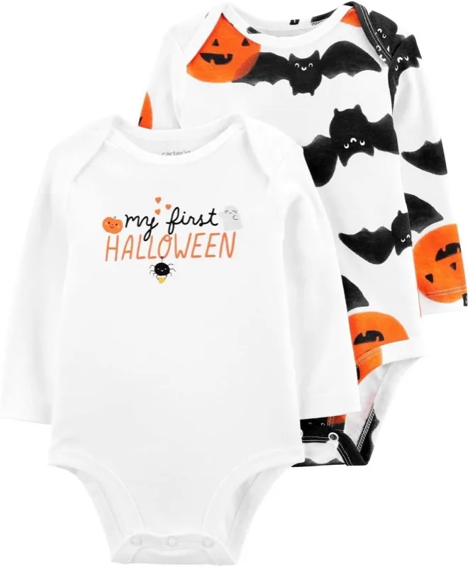 8. Carter's My First Halloween Bodysuits (2-Pack)