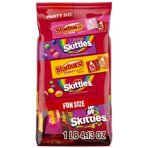 15. Skittles & Starburst Fun Size Variety Pack (Party Size)