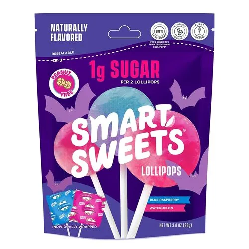16. SmartSweets Halloween Lollipops (Low-Sugar)