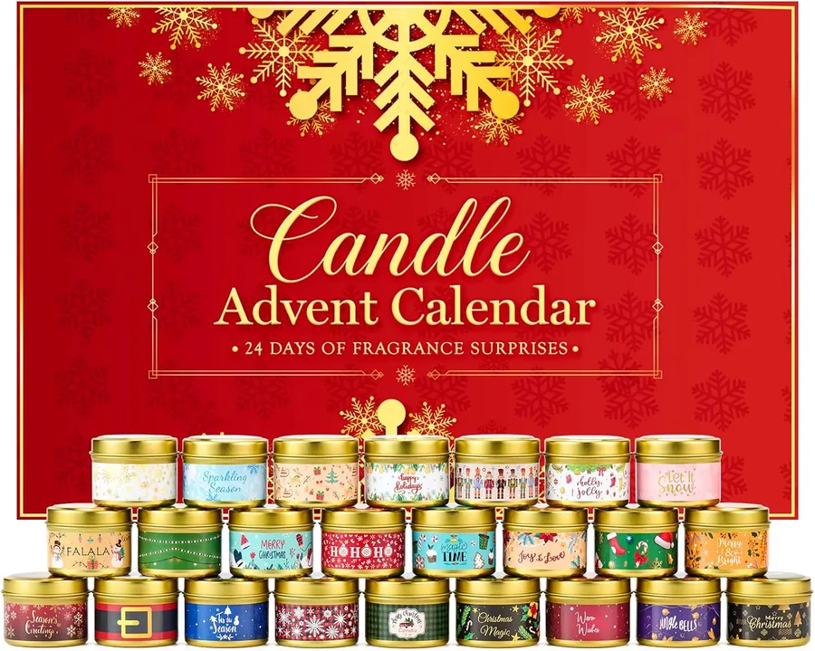 4. 24-Day Scented Candle Advent Calendar for Adults