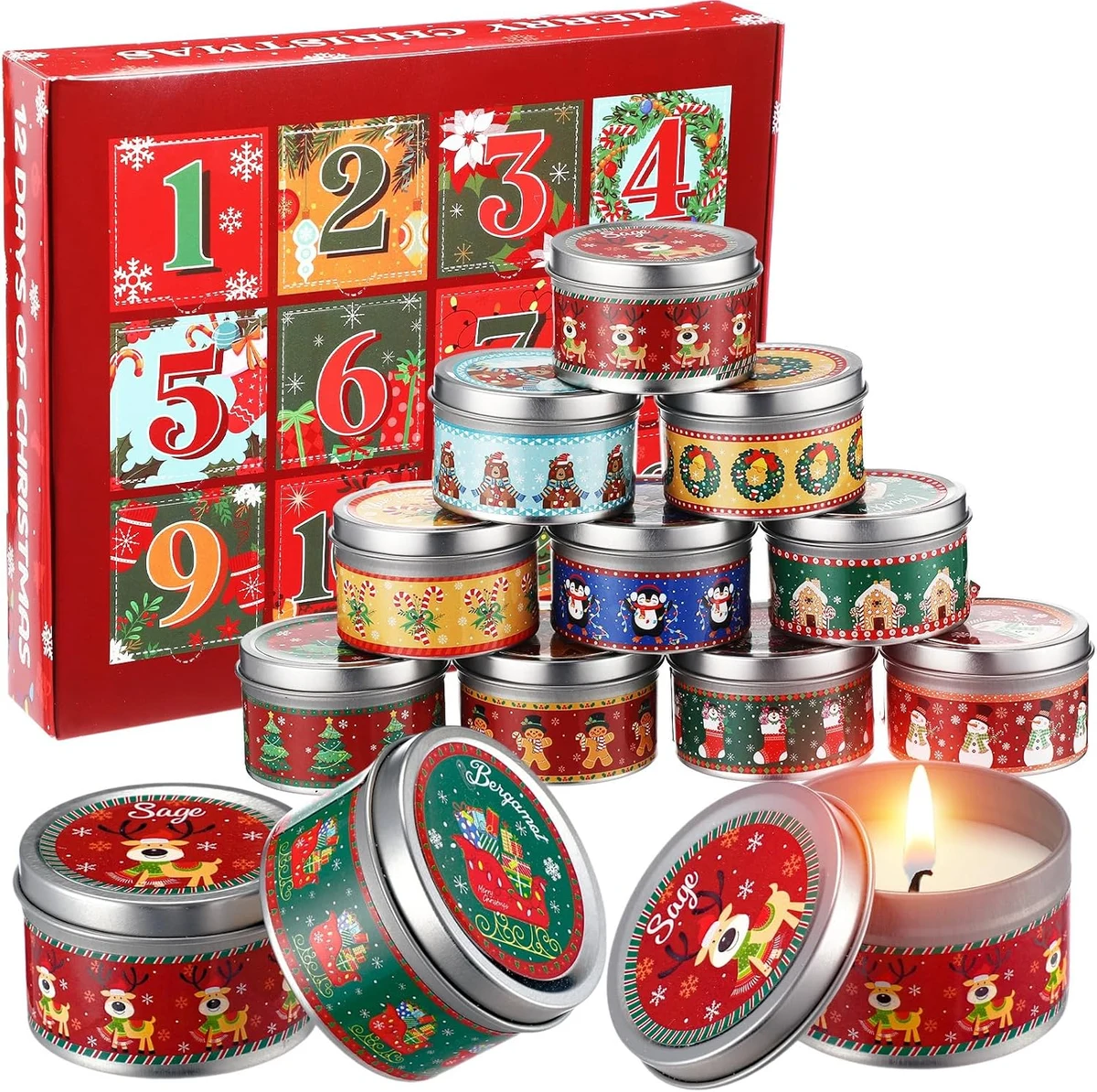Conelist 12 Days of Christmas Scented Candle