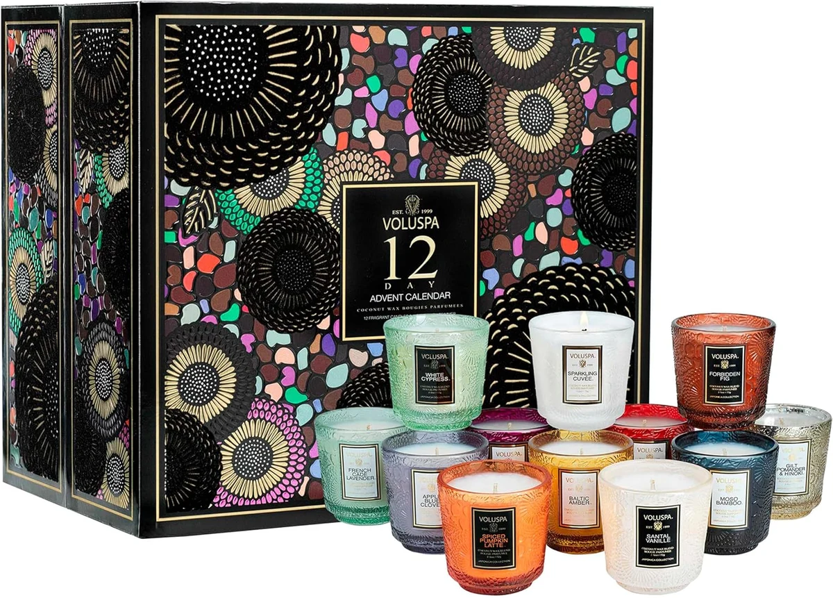 Voluspa 12 Days of Mini Candle Sampler Set