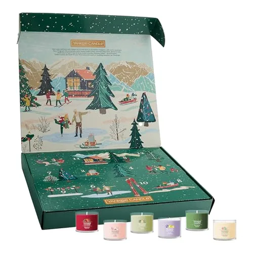 6. Yankee Candle 12 Days of Christmas Votive Mini Jar Set