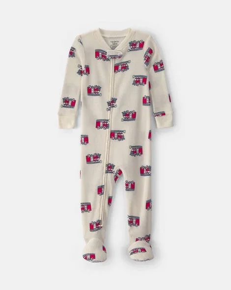 1. Carter's Thermal Footed Pajamas (Toddler)