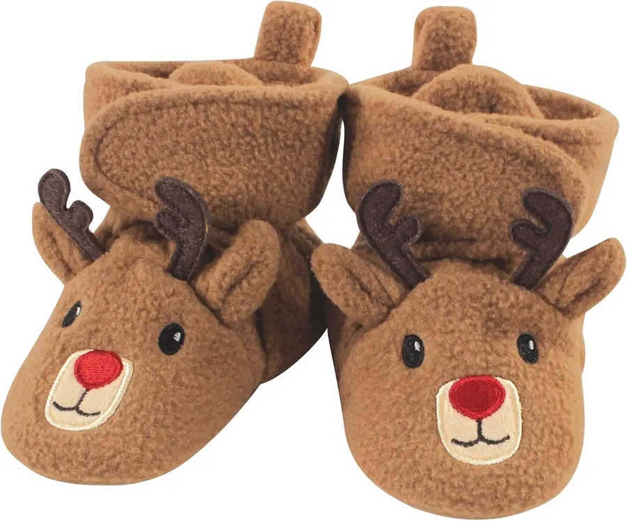 4. Hudson Baby Cozy Fleece Booties