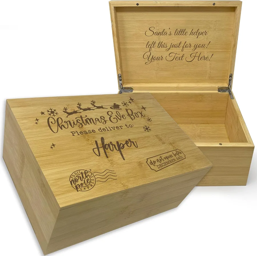3. Personalized Christmas Eve Box (North Pole Delivery Crate)