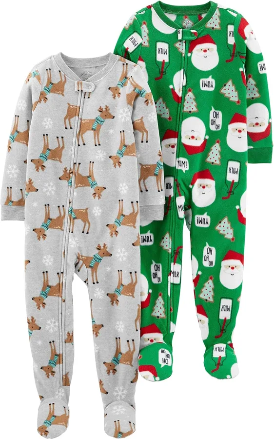 Simple Joys by Carter's Holiday Footed Pajamas