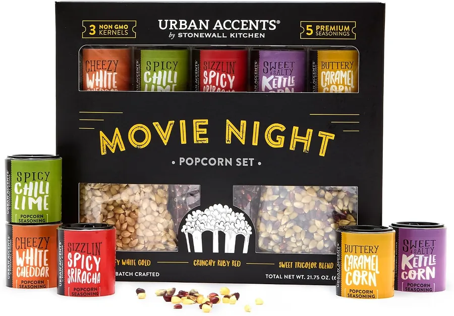 20. Urban Accents Movie Night Popcorn Gift Set