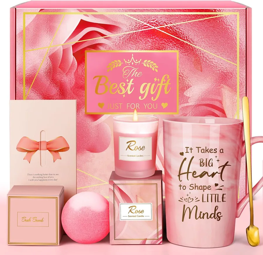 12. Best Teacher Ever Spa Gift Basket