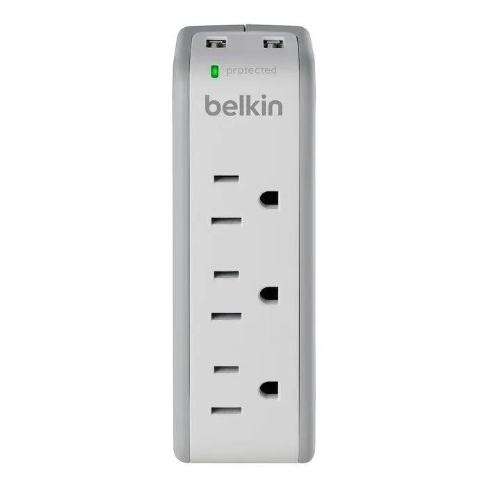 6. Belkin 3-Outlet Mini SurgePlus Charger