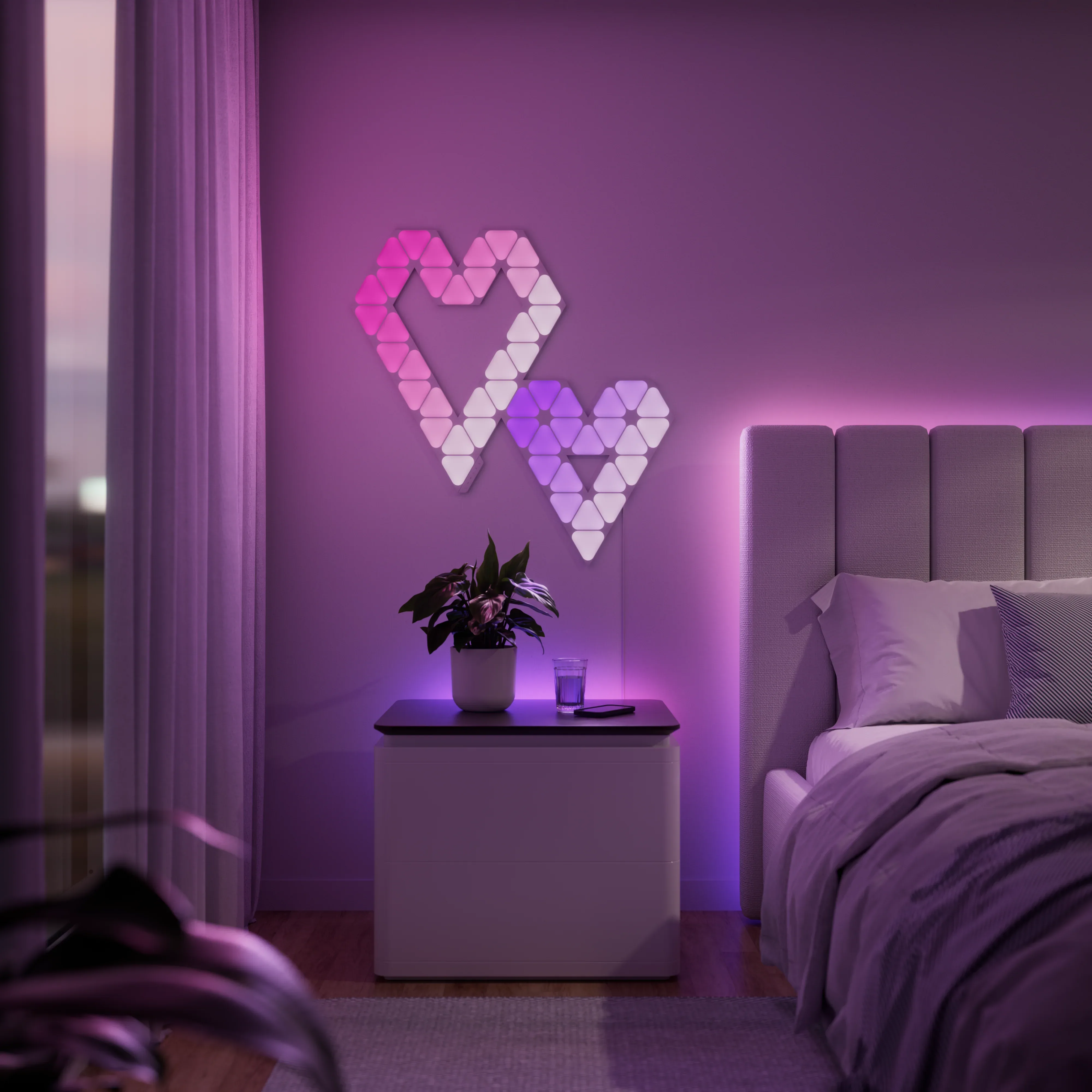 4. Nanoleaf Shapes Mini Triangles Starter Kit