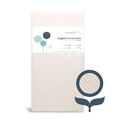 7. Naturepedic Organic Breathable Baby Crib Mattress (2-Stage)