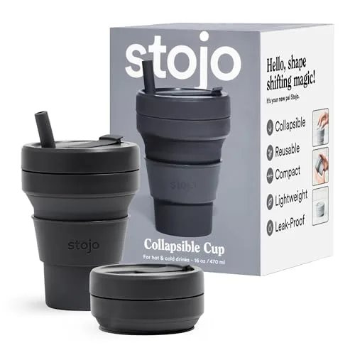 20. Stojo Collapsible Travel Cup & Bottle (Pocketable)