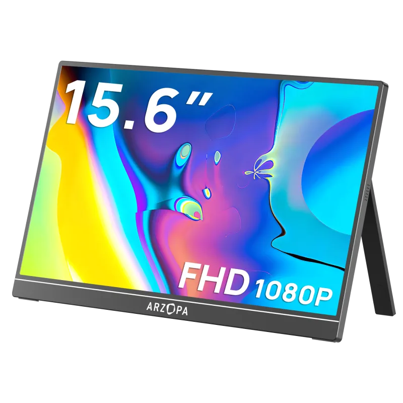 14. Arzopa A1 15.6" FHD Portable Monitor