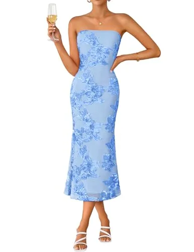 16. ZESICA Cocktail Wedding Guest Dress