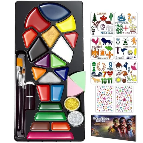 Soccer Fan Face Painting Kit