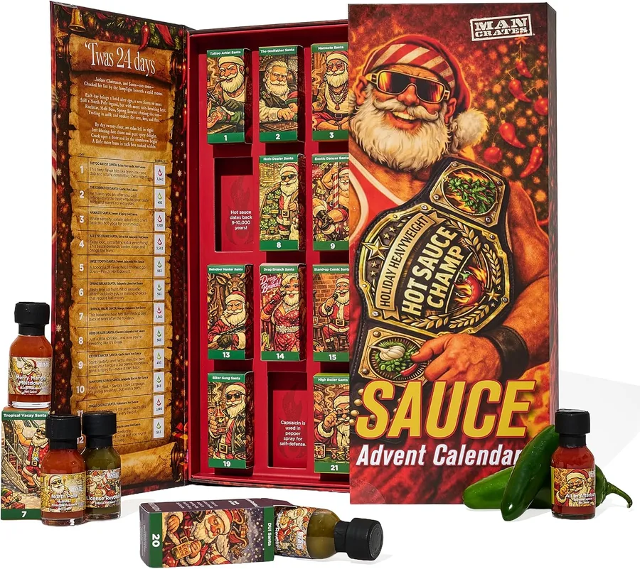 Man Crates Hot Sauce Advent Calendar