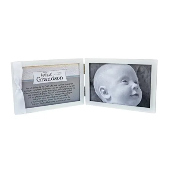 5. Personalized 'First Grandchild' Keepsake Picture Frame