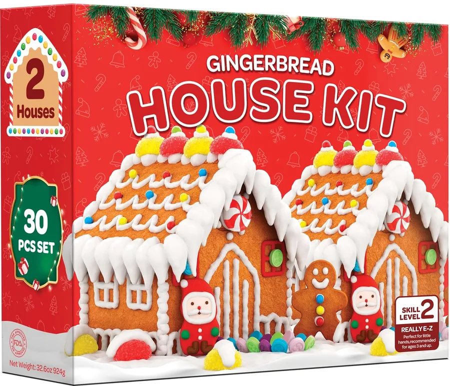 5. SEWANTA Gingerbread House Kit (Set of 2)