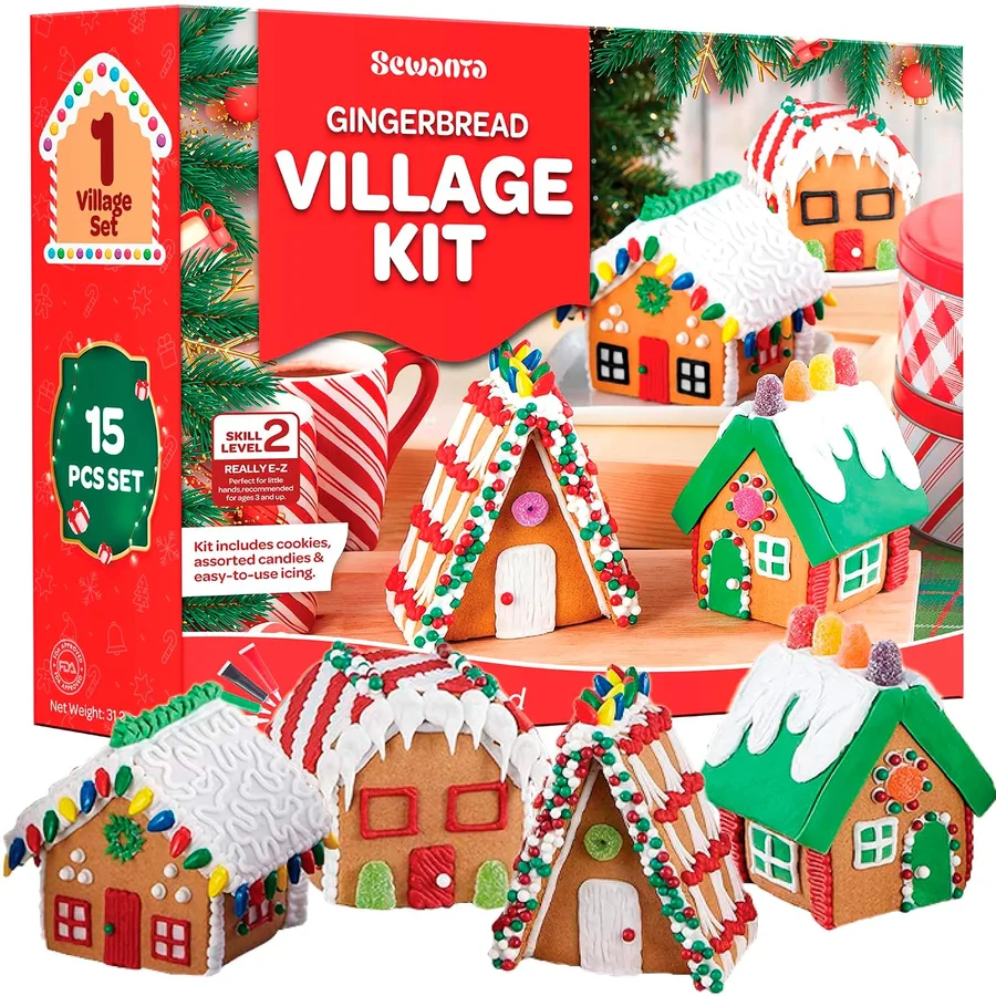 SEWANTA Mini Village (Set of 4)