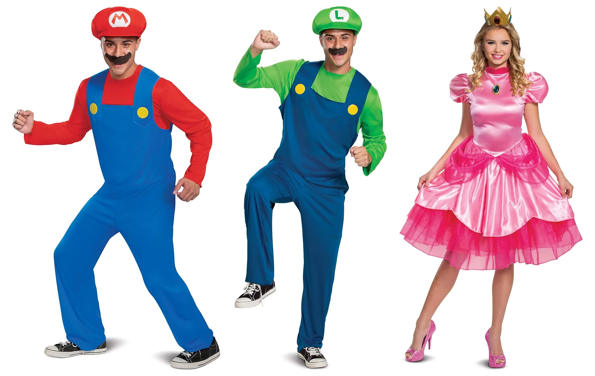 4. Super Mario Group Costumes: Mario, Luigi & Princess Peach (Disguise)