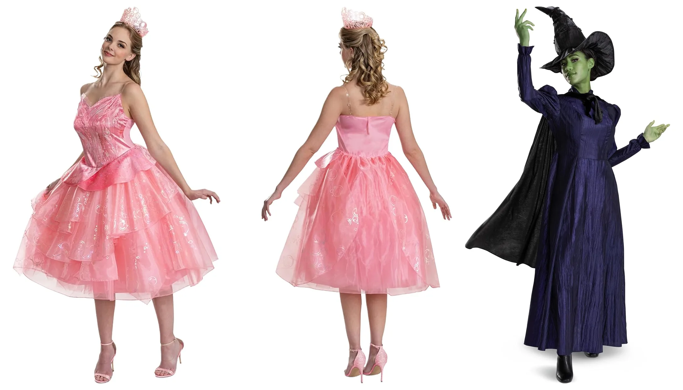 2. Wicked Glinda & Elphaba Couples Costumes (Disguise Deluxe)