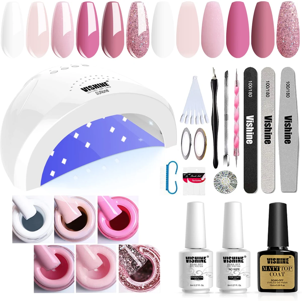 3. Vishine Gel Starter Kit with 48W Lamp