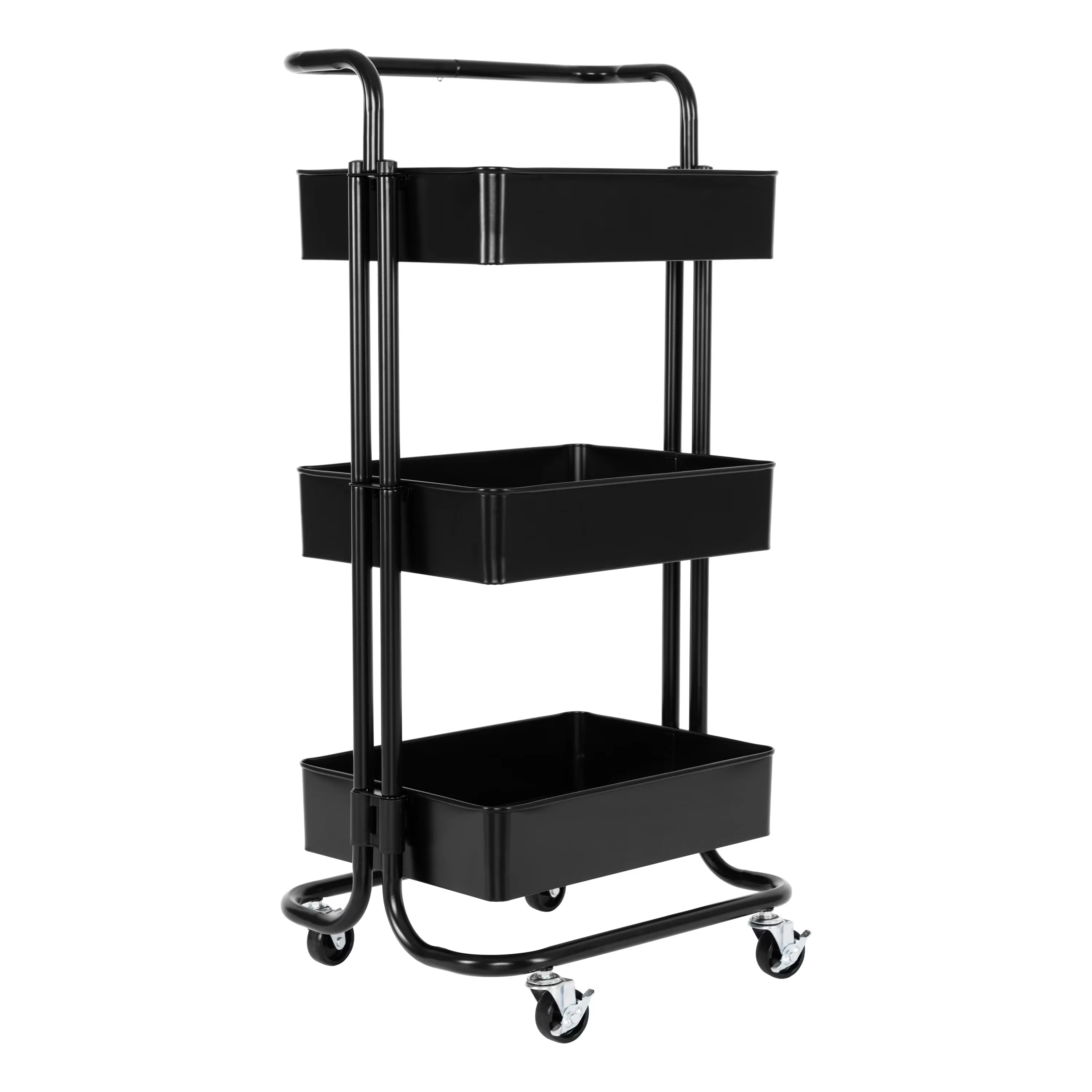 8. Seville Classics Mobile 3-Tier Rolling Cart with Casters