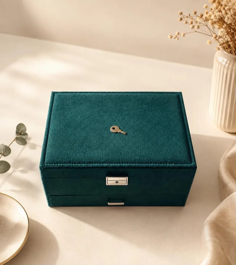 20. Gold-Plated Jewelry Advent Calendar in Velvet Keepsake Box (Etsy)