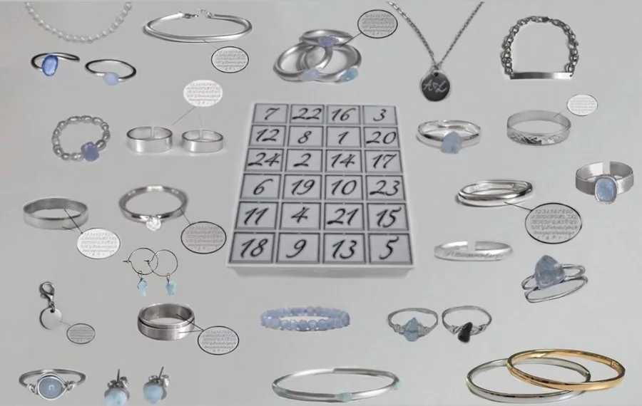 14. Personalized Jewelry Advent Calendar 2026 (Etsy, Engravable)