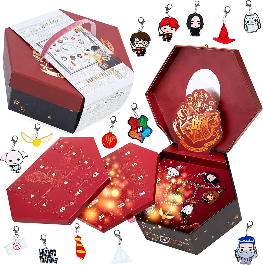 5. Harry Potter Jewelry Advent Calendar (Bracelet + 23 Charms)