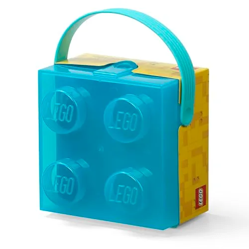 18. LEGO Brick Lunch Box with Handle