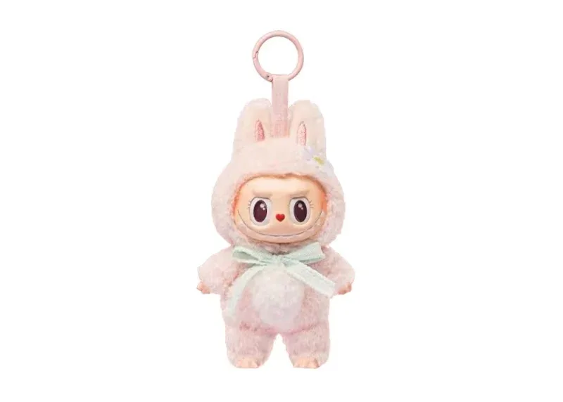 10. POP MART Labubu Mokoko Close to Sweet Vinyl Plush Pendant (Pop Land Exclusive)