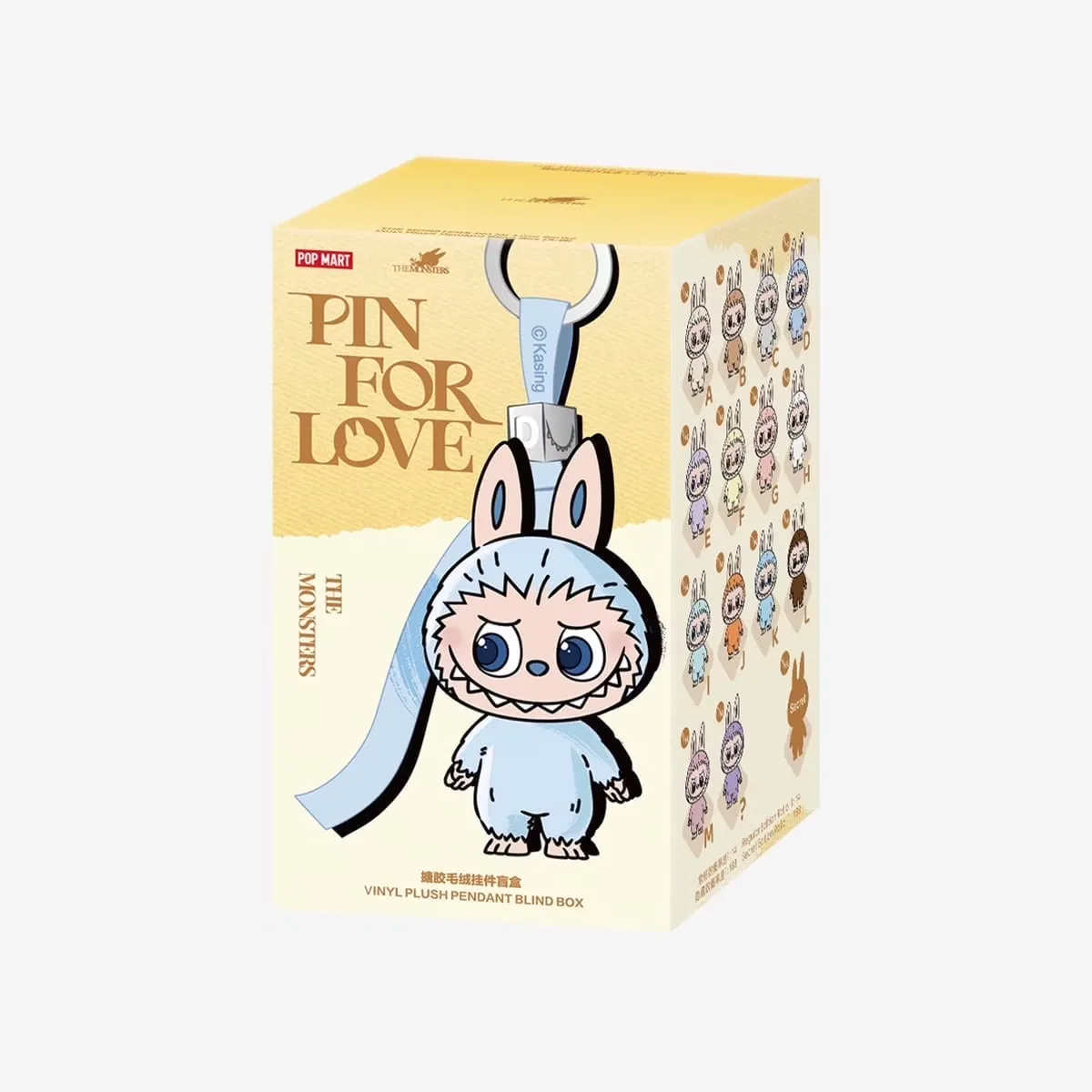 POP MART THE MONSTERS Pin for Love Series Vinyl Plush Pen...