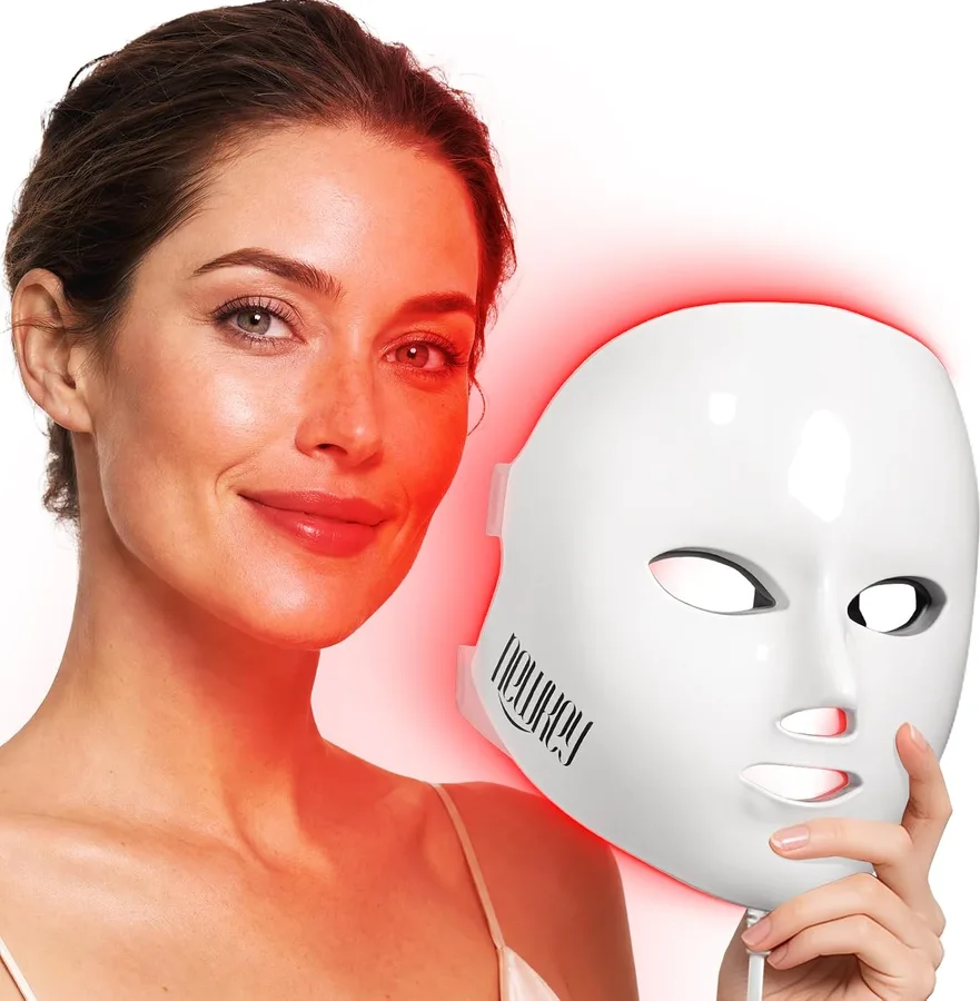 14. NEWKEY 4D LED Red Light Therapy Mask