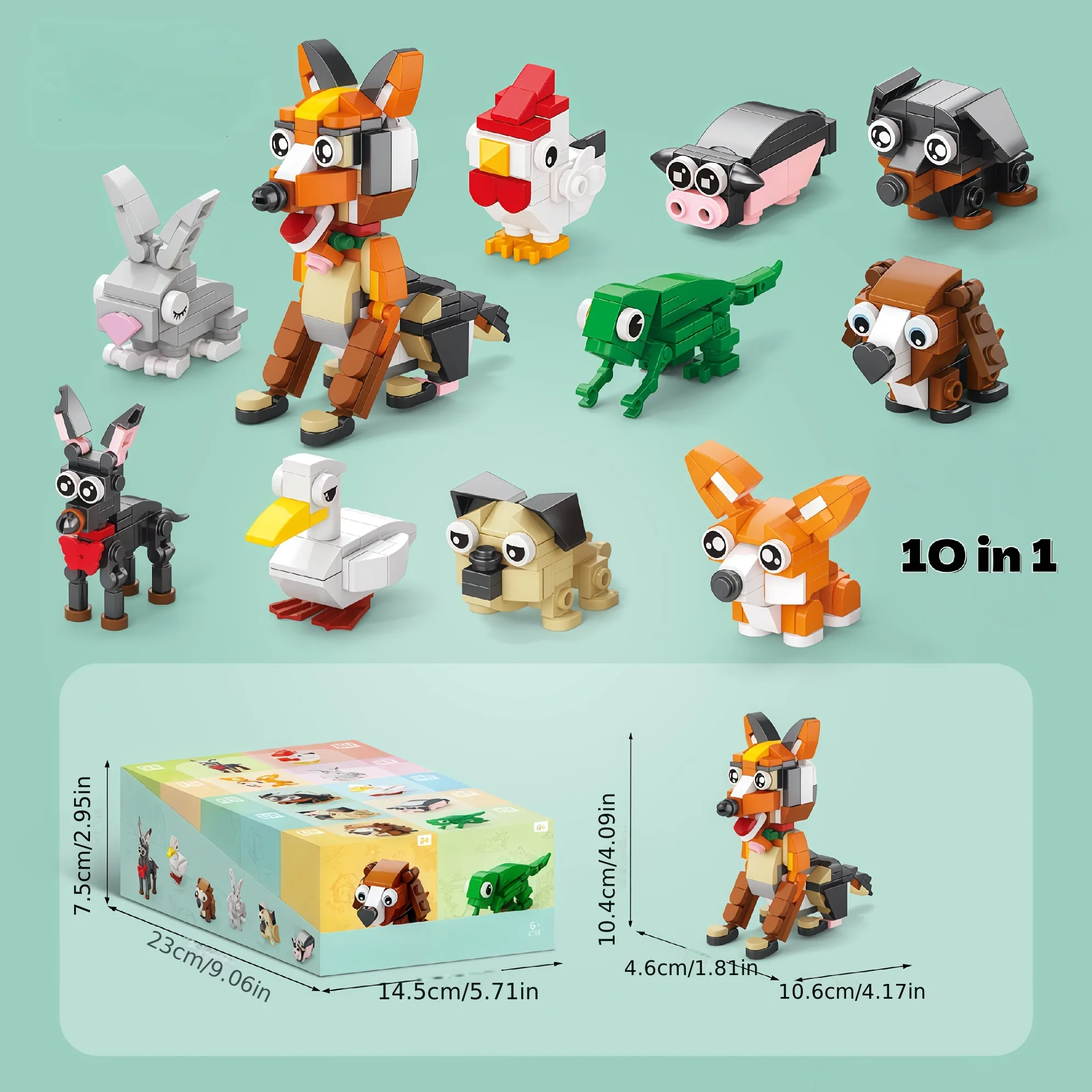 15. Temu 24-Day Brick-Building Advent Calendar (LEGO-Compatible Mini Builds)