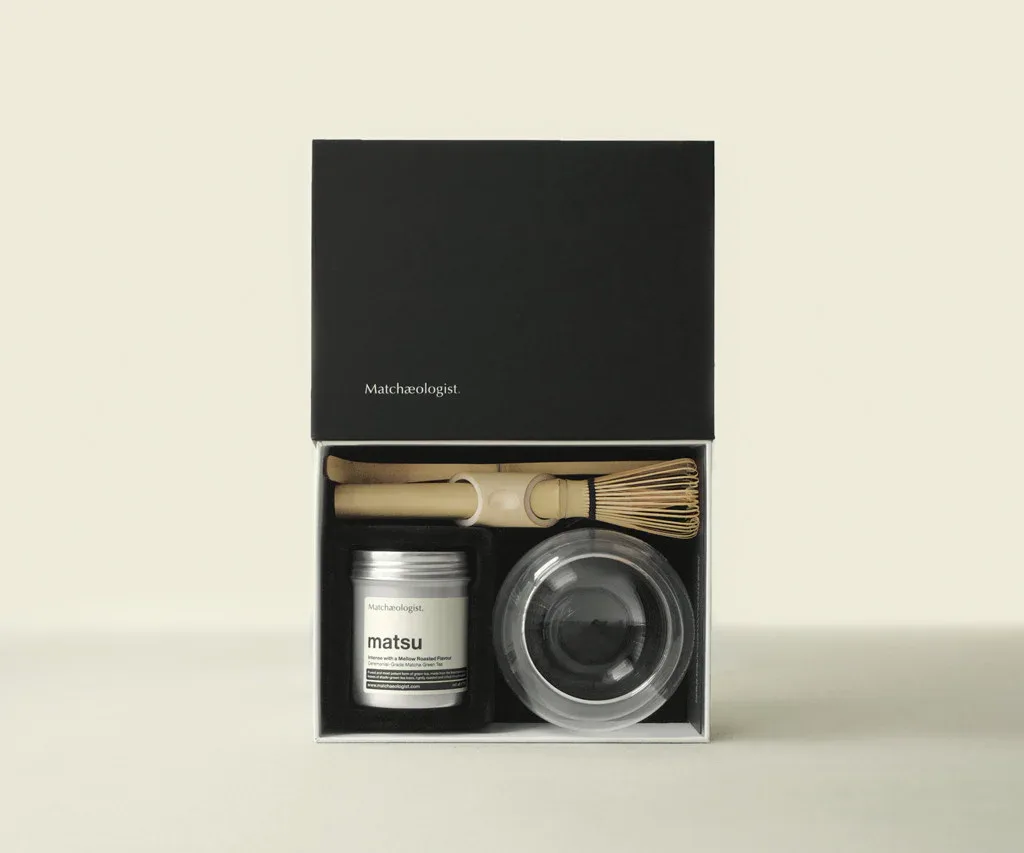 11. Matchaeologist Premium Matcha Starter Kit (Ceremonial Tin + Chasen Set)