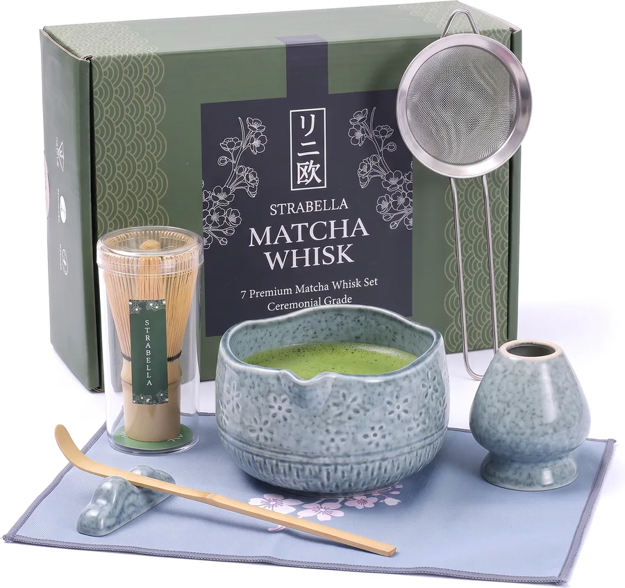 Strabella 7-Piece Matcha Whisk Set